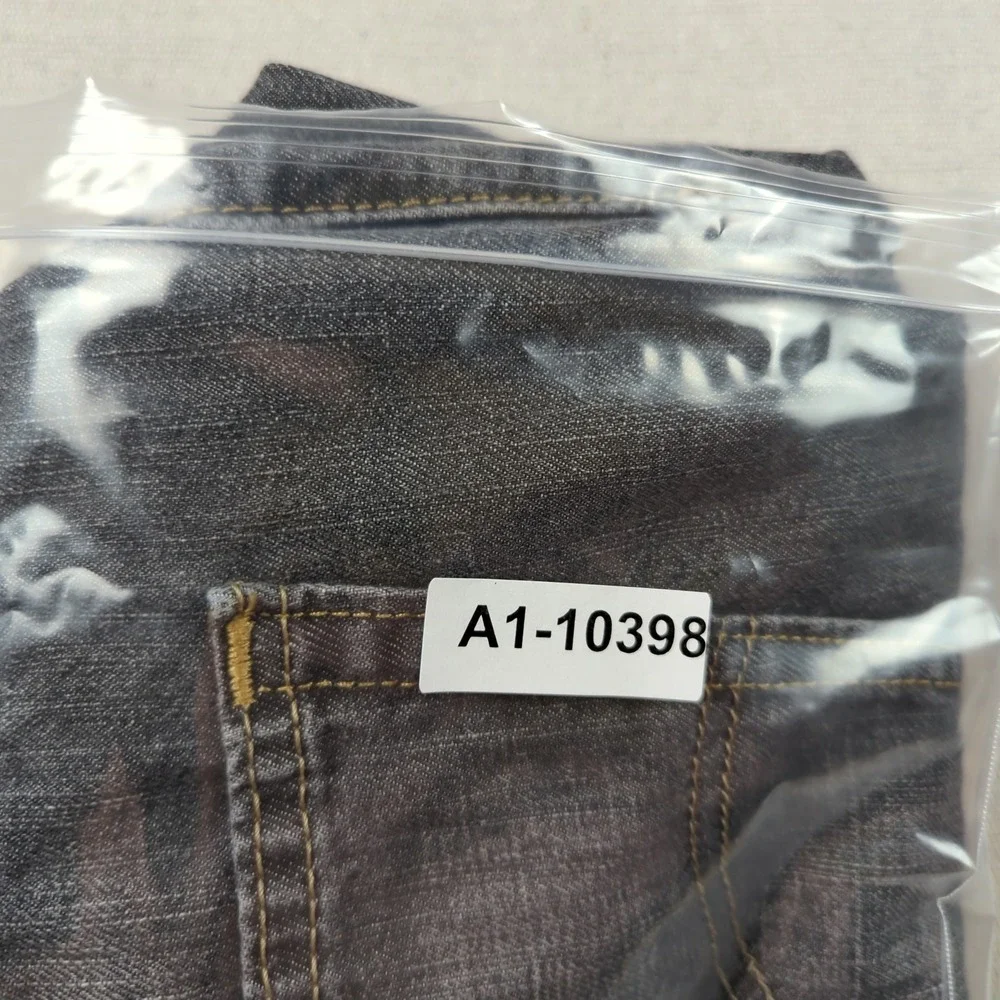 Levis Jeans Mens 44x28* Gray 527‎ Boot Cut Western Cowboy Faded Hemmed